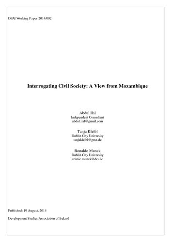 Publication cover - Interrogating Civil Society